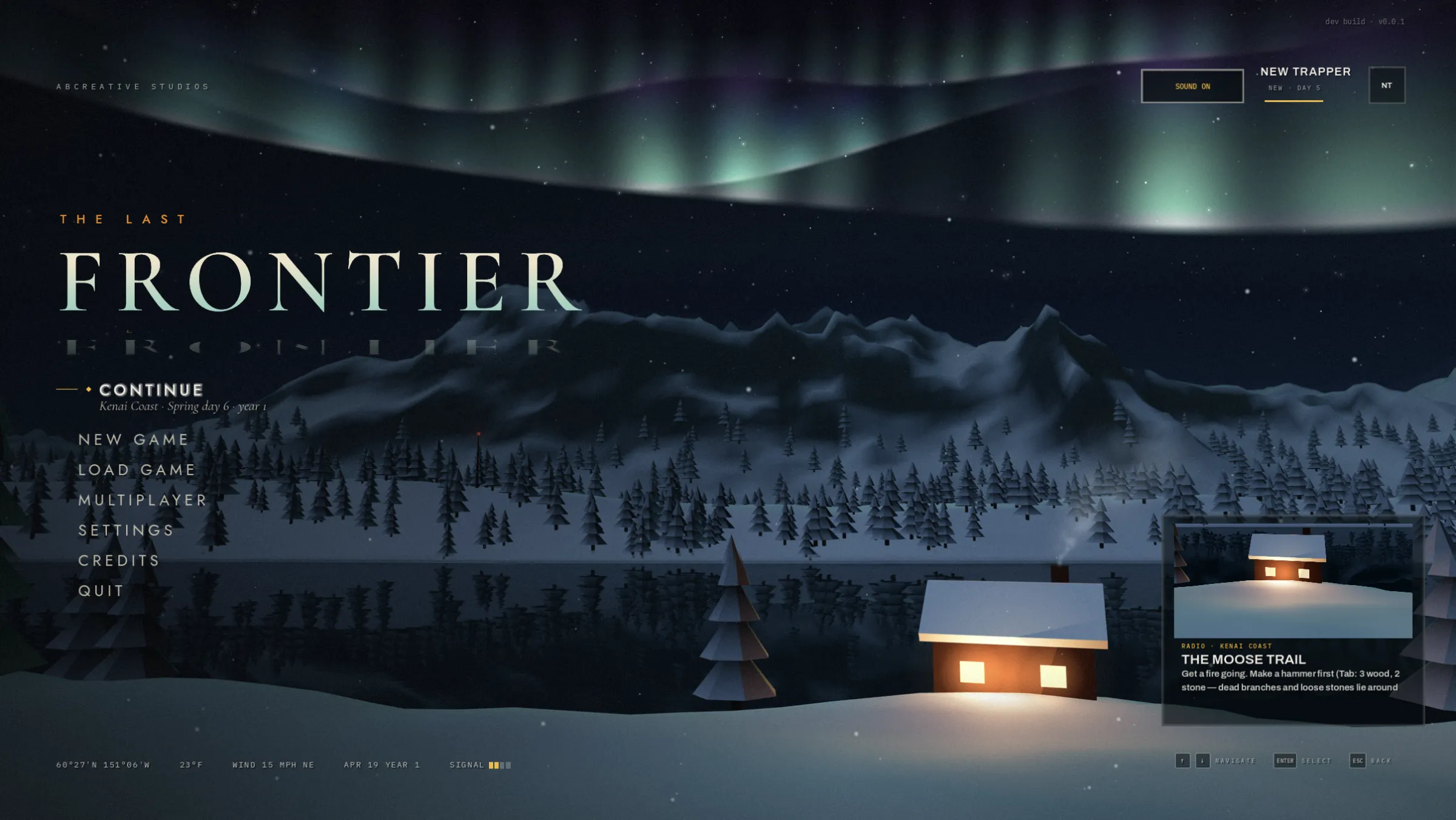 The Last Frontier video game